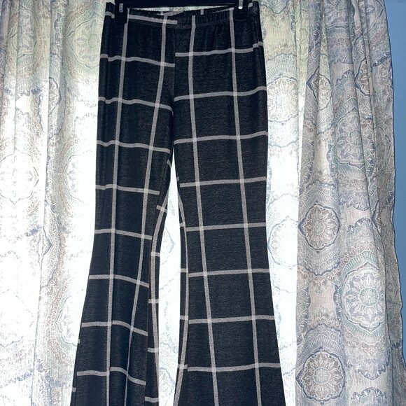 Flared Plaid Pants - Picture 1 of 1